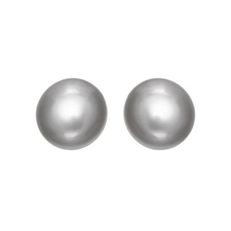 Honora 9 10 Mm Grey Freshwater Pearl Stud Earrings In Sterling 9 10 Mm Grey Pearl Stud Earrings