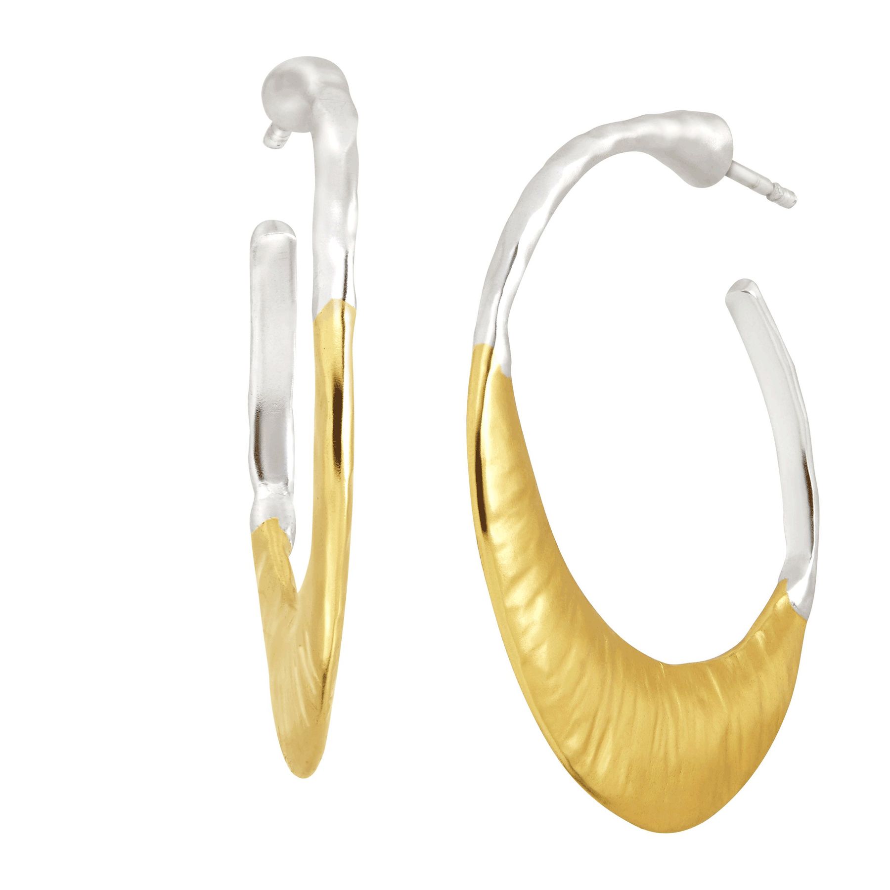 Silpada Good Vibes Crescent Hoop Earrings In Sterling Silver Good Vibes Hoop Earrings