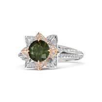 October Birthstone Wedding Ring Sets Jewelry Gemvara Brilliant Lotus Ring