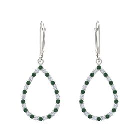 White Gold Alexandrite Earrings Gemvara White Gold Alexandrite Earrings Gemvara