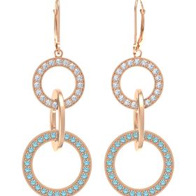 Triple Interlocking Circle Earrings