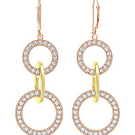 Triple Interlocking Circle Earrings