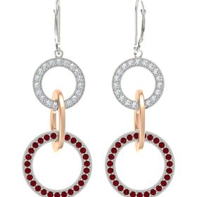Triple Interlocking Circle Earrings