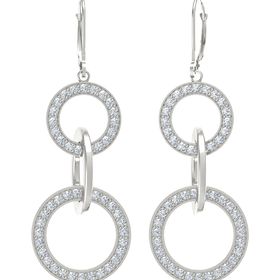 Triple Interlocking Circle Earrings