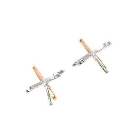 Triple Interlocking Circle Earrings