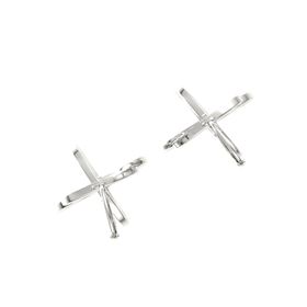 Triple Interlocking Circle Earrings