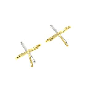 Triple Interlocking Circle Earrings