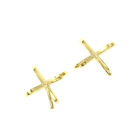 Triple Interlocking Circle Earrings