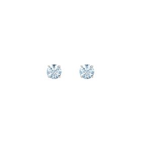 Round-Cut Stud Earrings (5mm Gems)