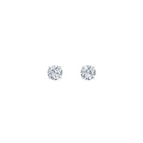Round-Cut Stud Earrings (5mm Gems)