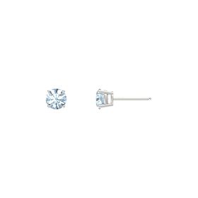 Round-Cut Stud Earrings (5mm Gems)