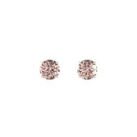 Round-Cut Stud Earrings (7mm Gems)