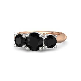 Rose Gold Black Onyx Rings Gemvara