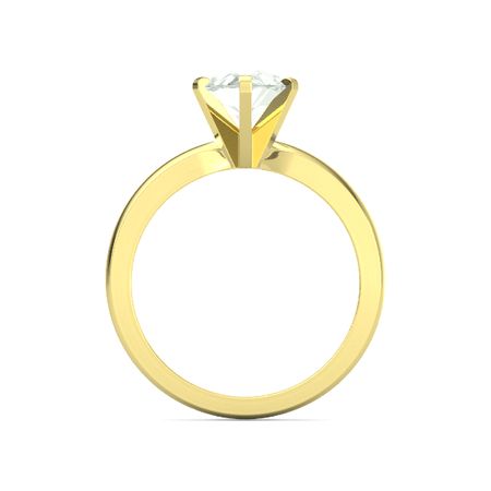 Pear Solitaire Ring