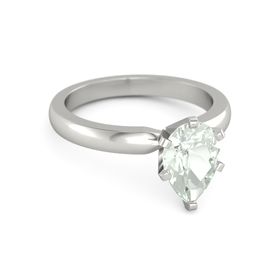 Pear Solitaire Ring