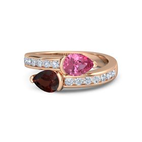 Pear-Cut Wrap Ring