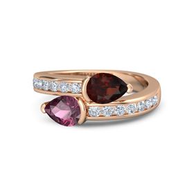 Pear-Cut Wrap Ring
