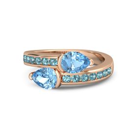 Pear-Cut Wrap Ring