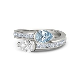 Pear-Cut Wrap Ring