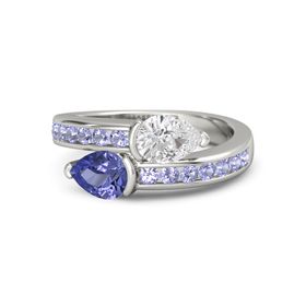 Pear-Cut Wrap Ring