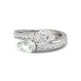 Pear-Cut Wrap Ring