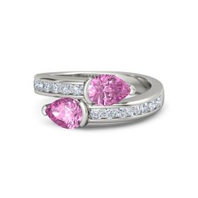 Pear-Cut Wrap Ring