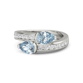 Pear-Cut Wrap Ring