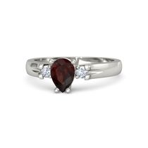 Red Garnet Wedding Ring Sets Rings Gemvara Red Garnet Rings Wedding Ring Sets Alyssa