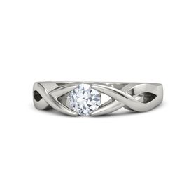 Two Paths Solitaire Ring