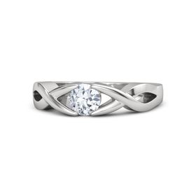 Two Paths Solitaire Ring