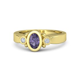 Oval Iolite Wedding Ring Sets Rings Cut Kira Ring