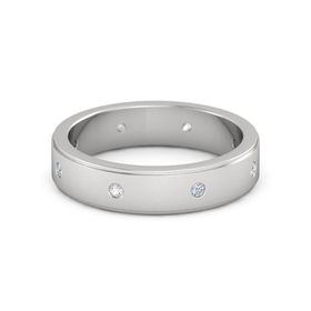 Satin Finish Gemstone Band (5mm wide)