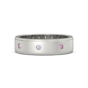 Satin Finish Gemstone Band (6mm Band)