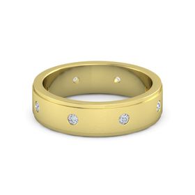 Satin Finish Gemstone Band (6mm Band)