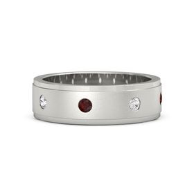 Satin Finish Gemstone Band (7mm Band)