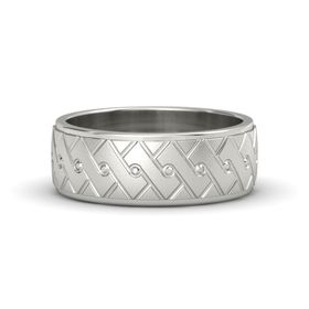 Satin Finish Aztec Band (8mm Band)