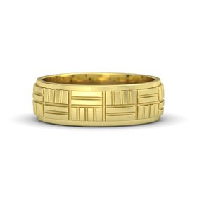 Satin Finish Crosshatch Band