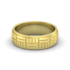 Satin Finish Crosshatch Band