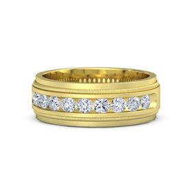Milgrain Crown Band (3mm round-cut)