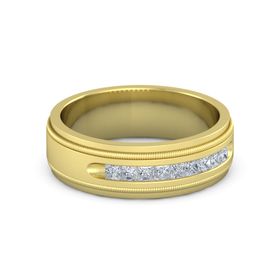 Milgrain Crown Band (2mm gem)