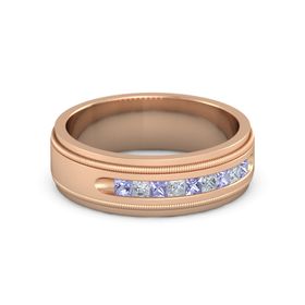 Milgrain Crown Band (2mm gem)