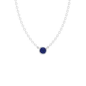 Gemstones by the Yard Solitaire Necklace (4mm gem)