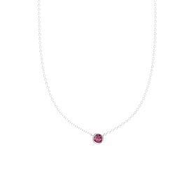 Gemstones by the Yard Solitaire Necklace (5mm gem)