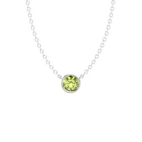 Gemstones By The Yard Solitaire Necklace (6.5mm gem)
