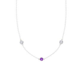 Gemstones By The Yard 3-Stone Necklace