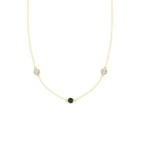 Gemstones By The Yard 3-Stone Necklace