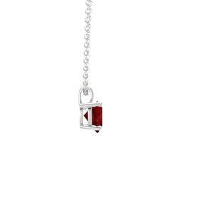 Heart-Cut Solitaire Pendant (8mm gem)