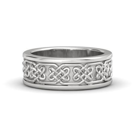 Sterling Silver Ring Lindisfame Celtic Wedding Band Gemvara Lindisfame Celtic Wedding Band