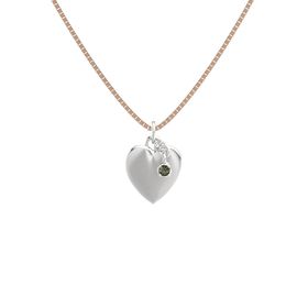 Skylight Heart Gem Pendant (Satin-Finish)