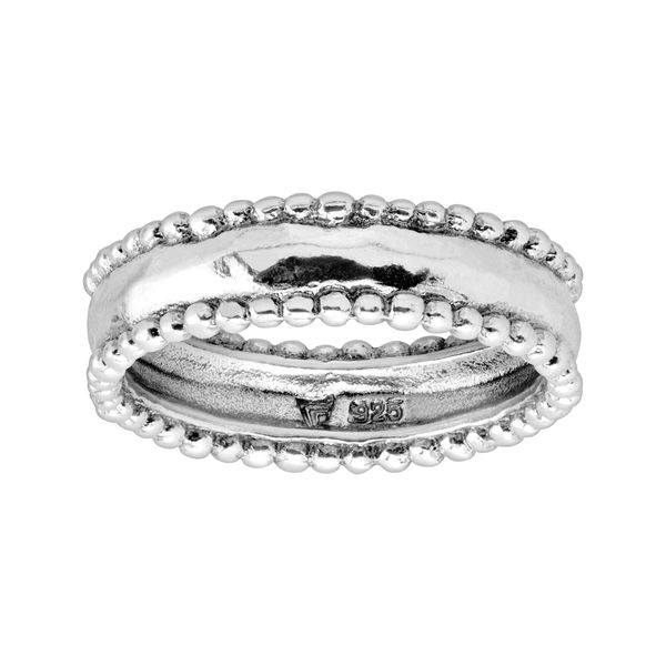 Silpada 'Worldly' Beaded Band Ring in Sterling Silver Worldly Ring